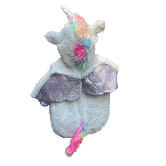 UNICORN costume 0-6 Months hooded 3 piece SET plush HALLOWEEN NWT twins triplets - Picture 6 of 8